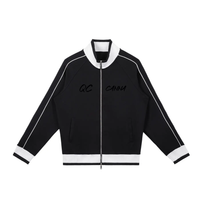 Color Block Raglan Sleeve Zip Track Jacket ODMPOD