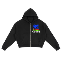 Fleece Zip-Up Boxy Hoodie ODMPOD