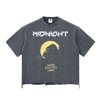 Snow Wash Raw-Hem Boxy T-shirt ODMPOD