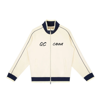Color Block Raglan Sleeve Zip Track Jacket ODMPOD