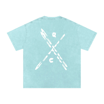 Snow Washed Oversized Cotton T-Shirt ODMPOD