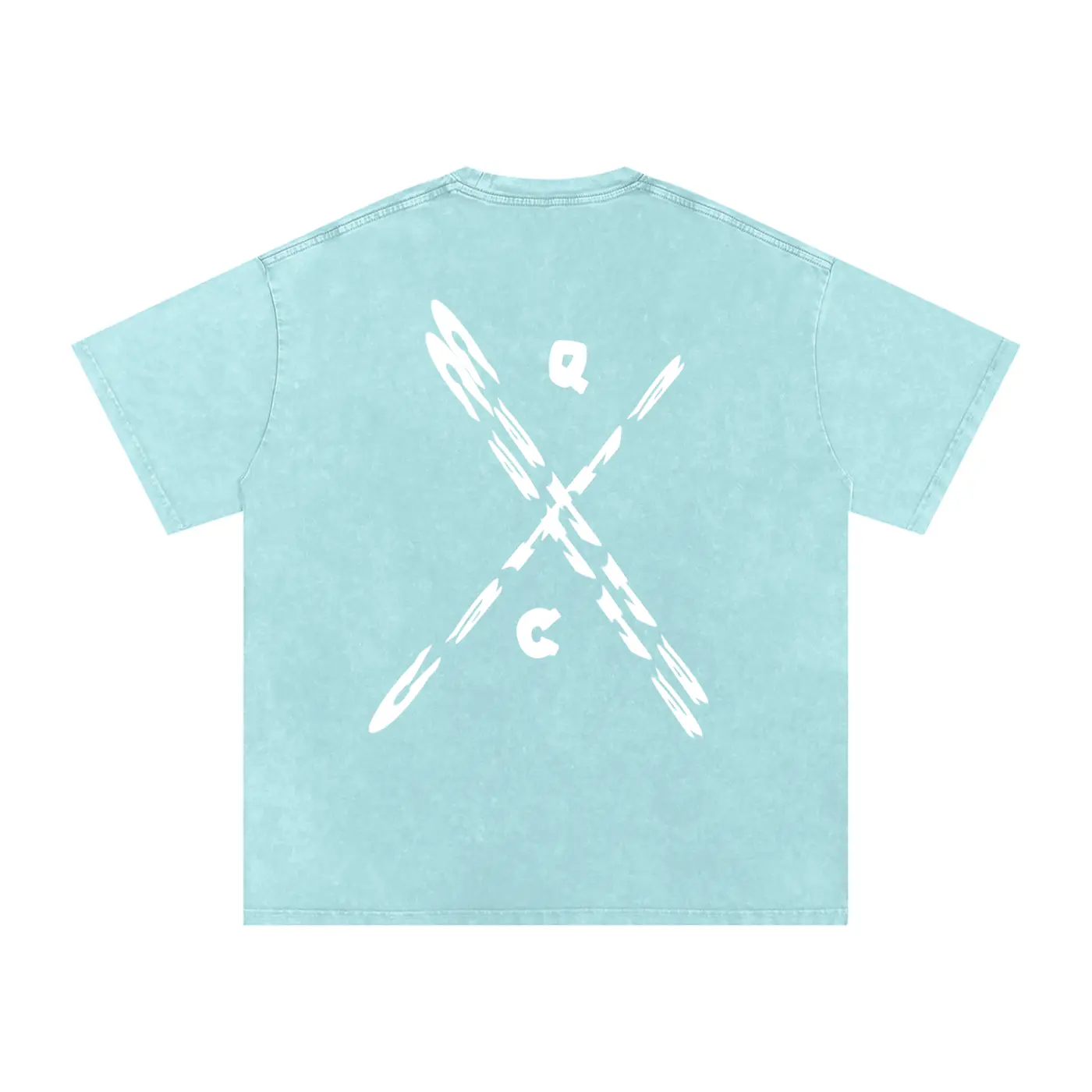 Snow Washed Oversized Cotton T-Shirt ODMPOD