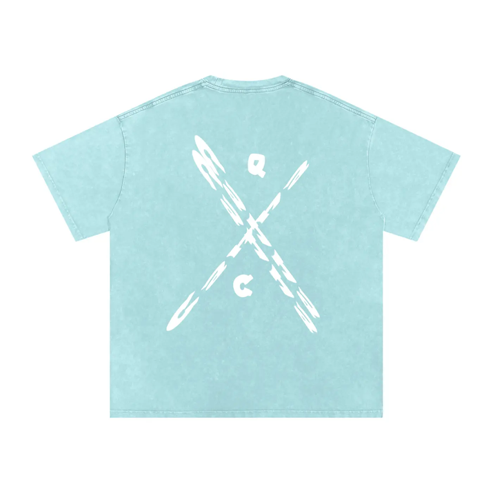 Snow Washed Oversized Cotton T-Shirt ODMPOD