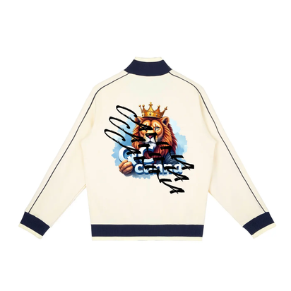 Color Block Raglan Sleeve Zip Track Jacket ODMPOD