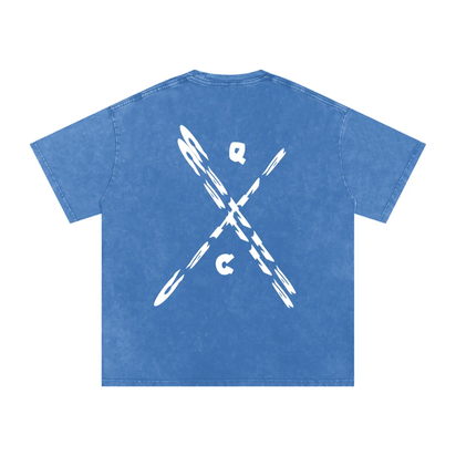 Snow Washed Oversized Cotton T-Shirt ODMPOD