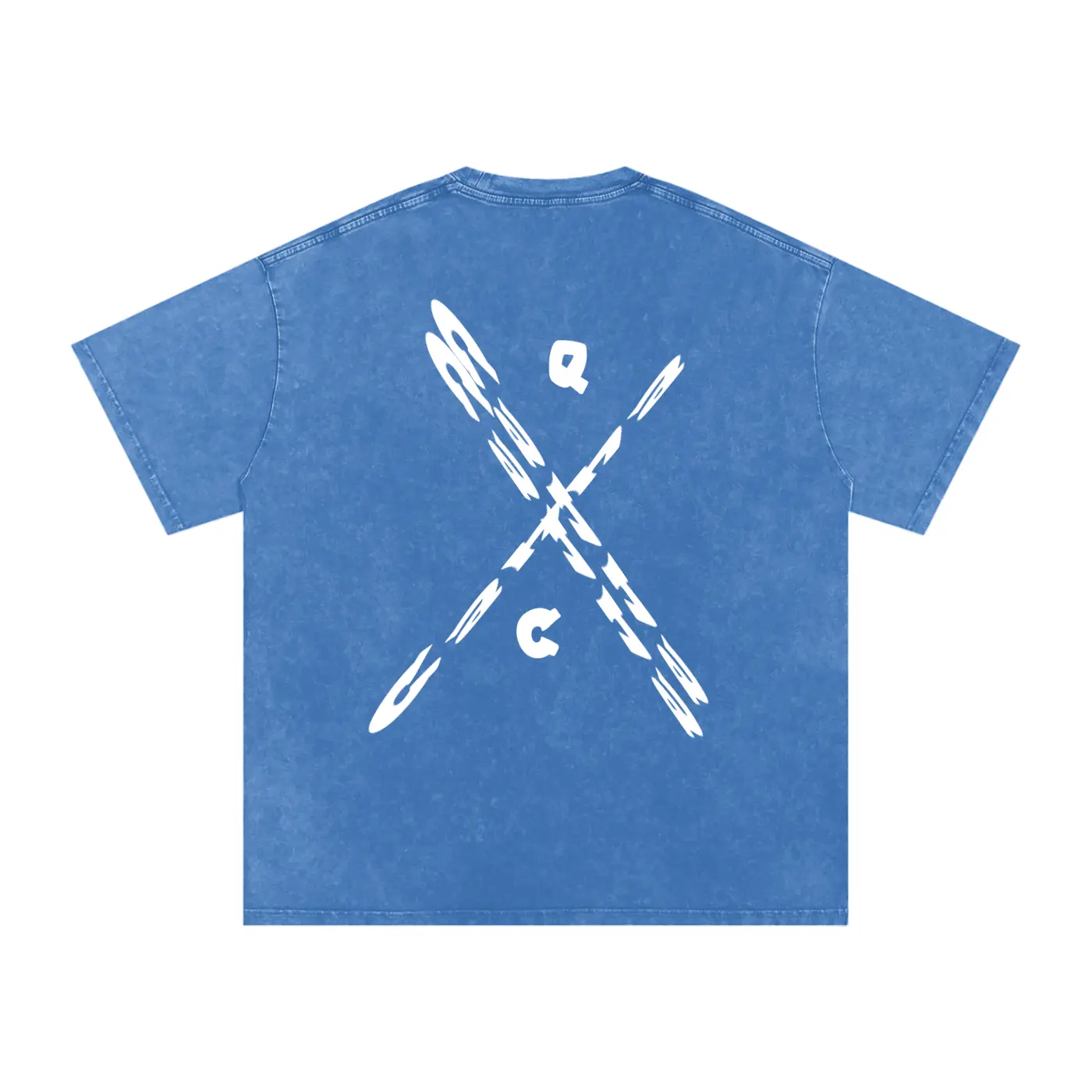 Snow Washed Oversized Cotton T-Shirt ODMPOD