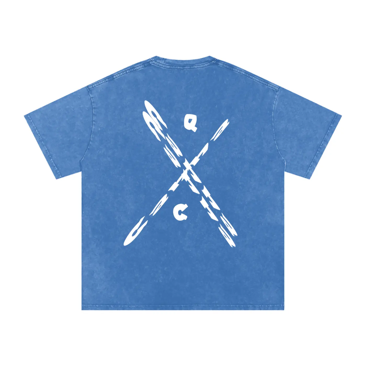 Snow Washed Oversized Cotton T-Shirt ODMPOD