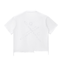 Snow Wash Raw-Hem Boxy T-shirt ODMPOD