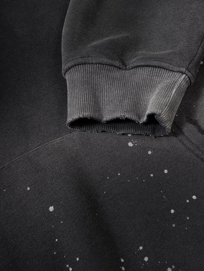 Vintage Washed Frayed Fleece Hoodie ODMPOD