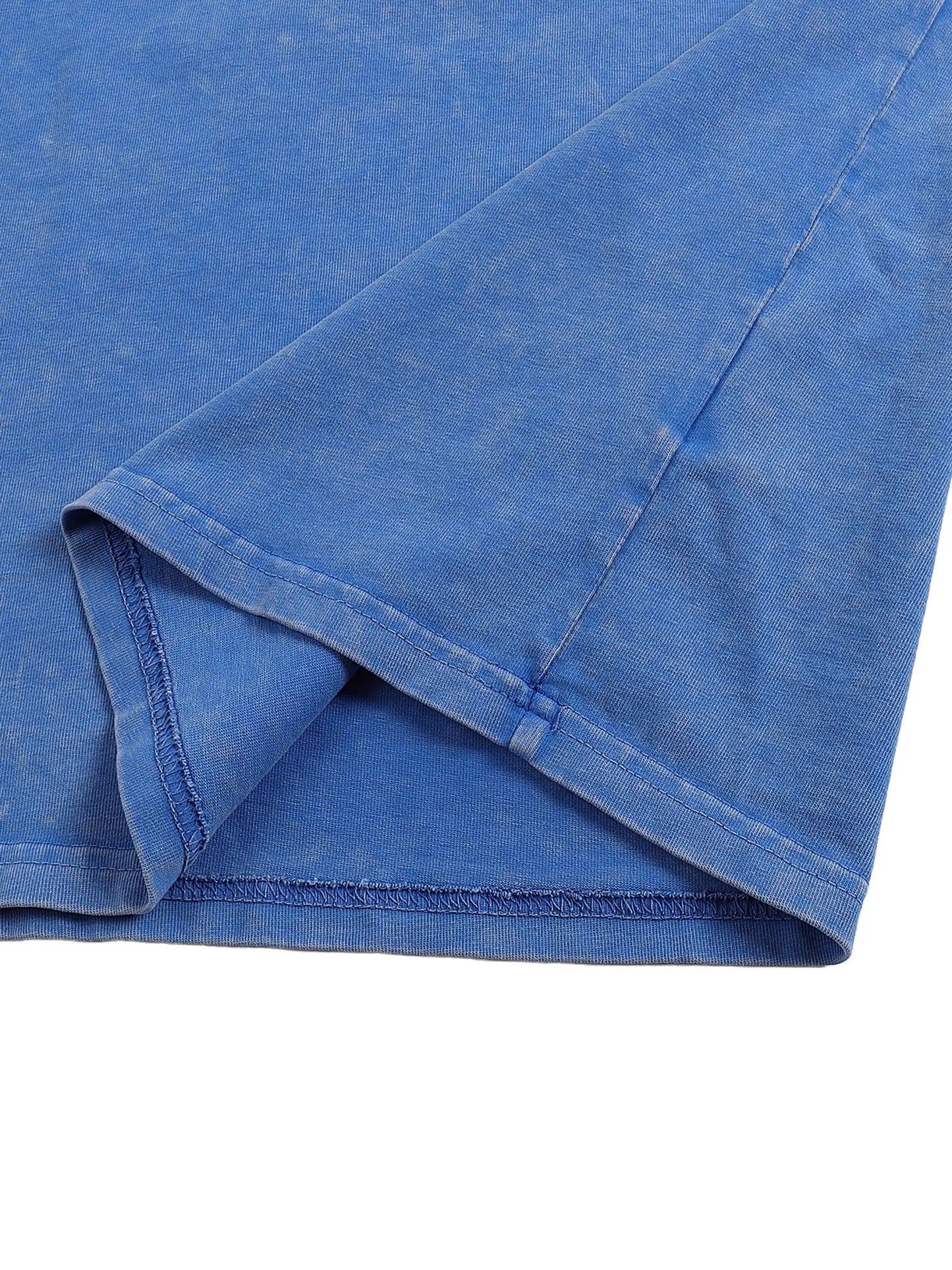 Snow Washed Oversized Cotton T-Shirt ODMPOD