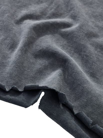 Snow Wash Raw-Hem Boxy T-shirt ODMPOD