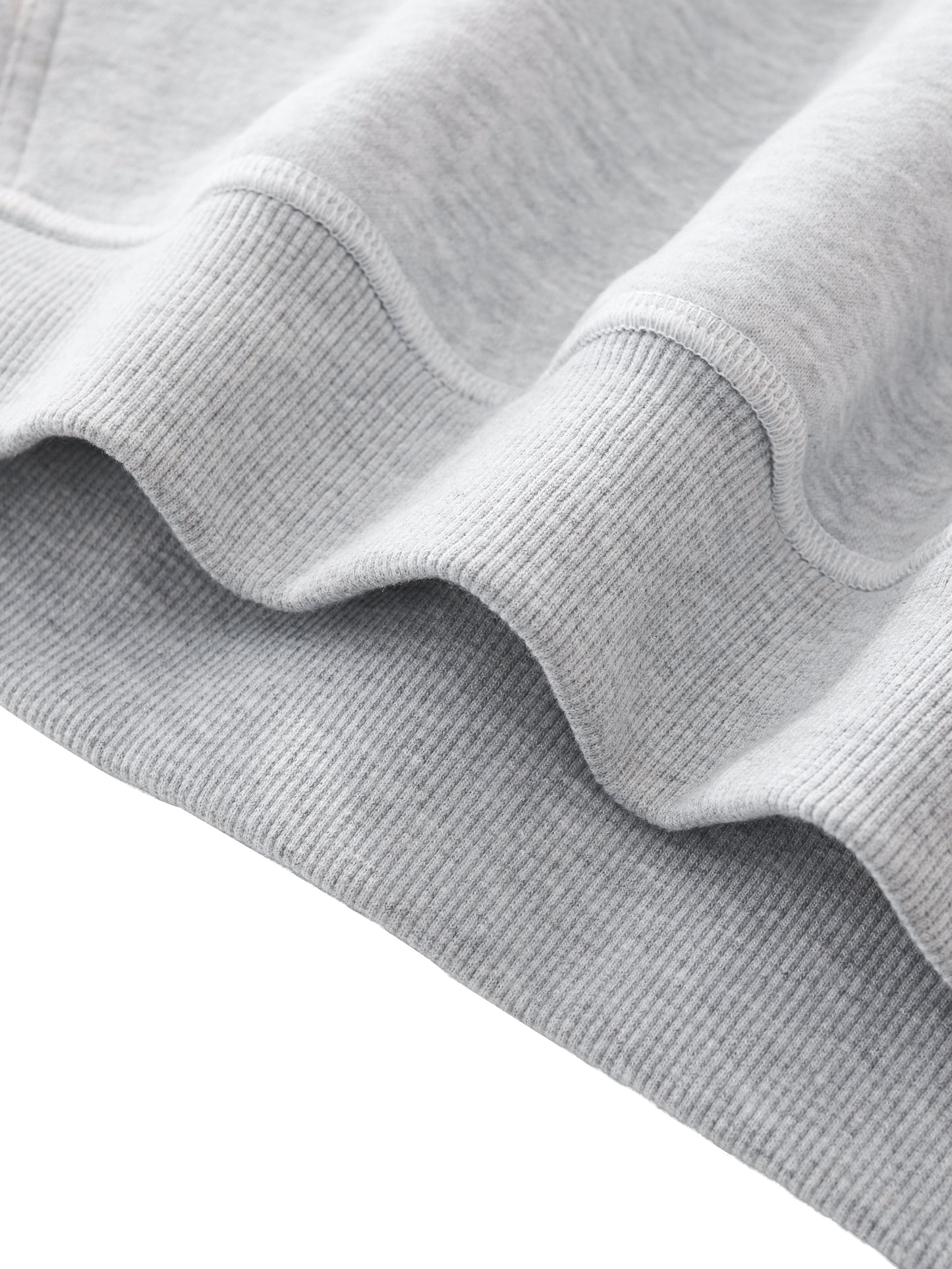 Contrast-Stitched Boxy Fleece Hoodie ODMPOD